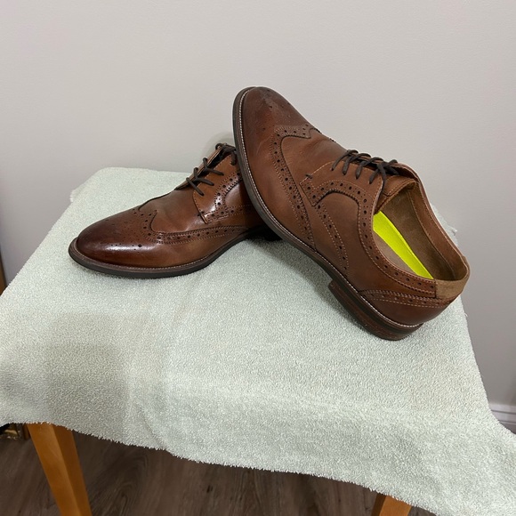 👞 Florsheim Wingtip Brown Oxford Dress Shoes - Picture 6 of 7
